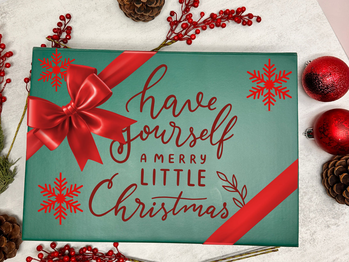 Beautifully packaged holiday gift box by Gathered With Purpose